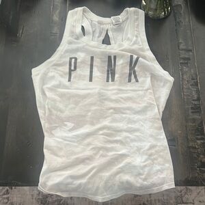 PINK Victoria's Secret White Tank Top